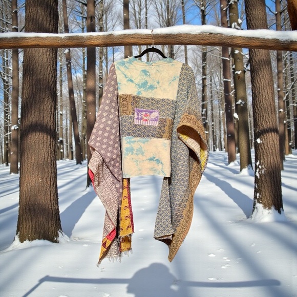 JOURNEY Granny D Originals Handmade Oversized Wearable Art Top - Picture 4 of 5